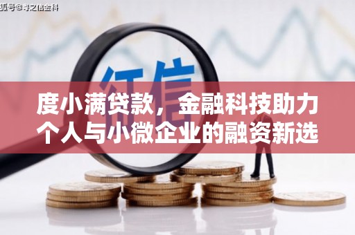 怒江度小满贷款，金融科技助力个人与小微企业的融资新选择
