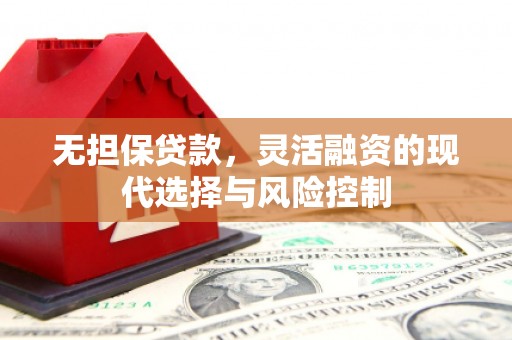 怒江无担保贷款，灵活融资的现代选择与风险控制