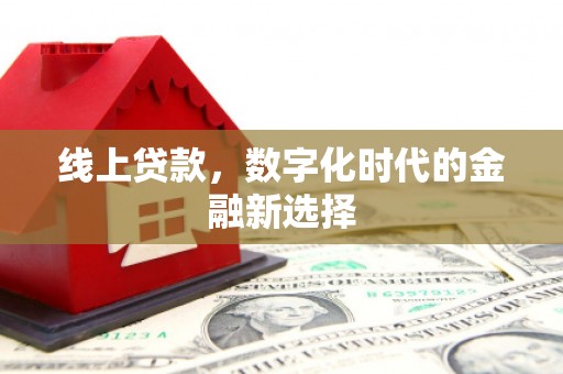 怒江线上贷款，数字化时代的金融新选择