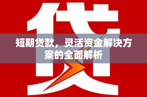怒江短期贷款，灵活资金解决方案的全面解析