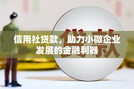 怒江信用社贷款，助力小微企业发展的金融利器