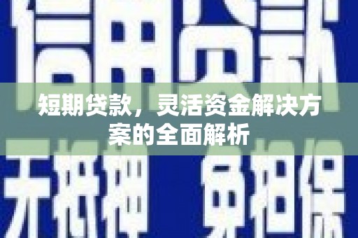 怒江短期贷款，灵活资金解决方案的全面解析